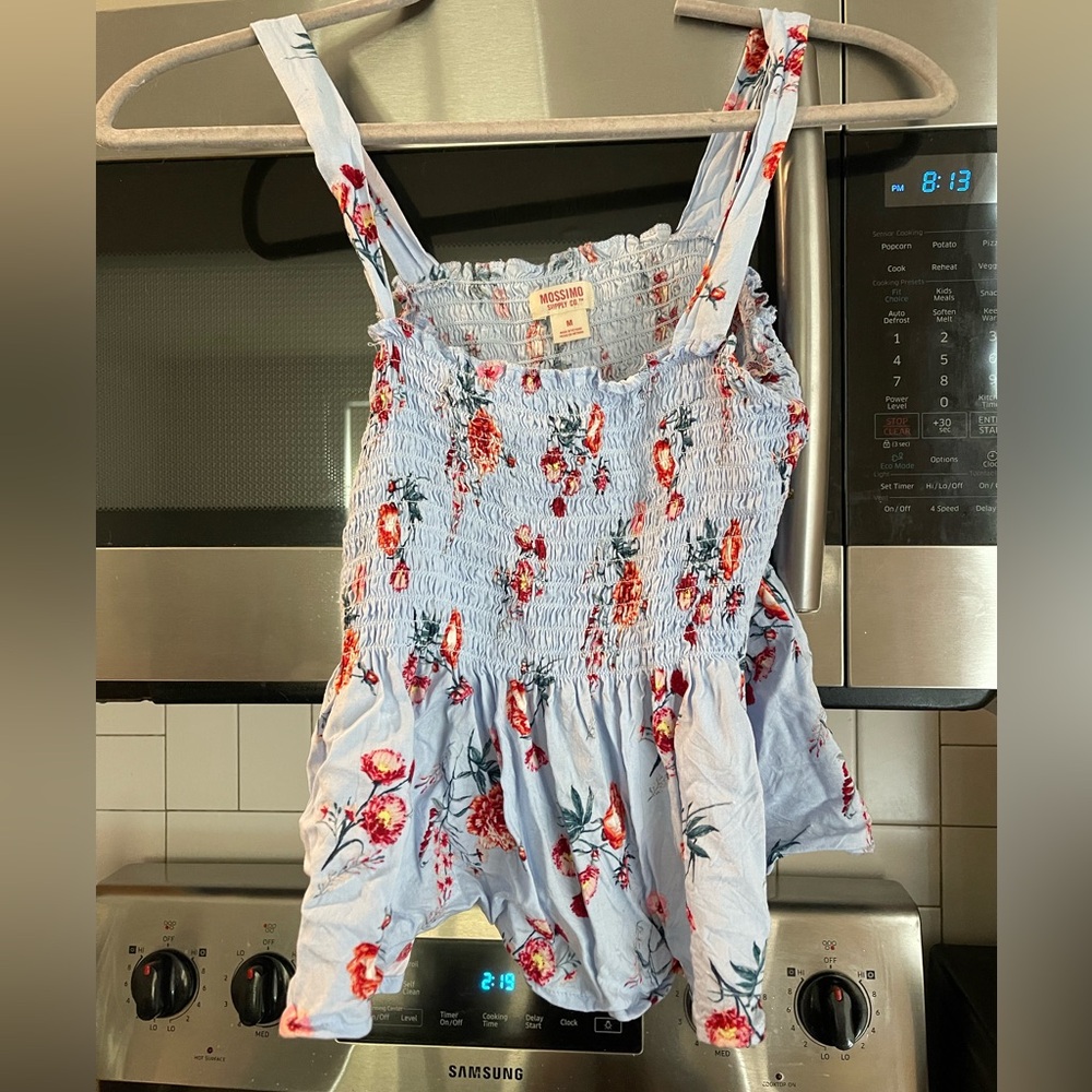 Cute floral peplum top from target.